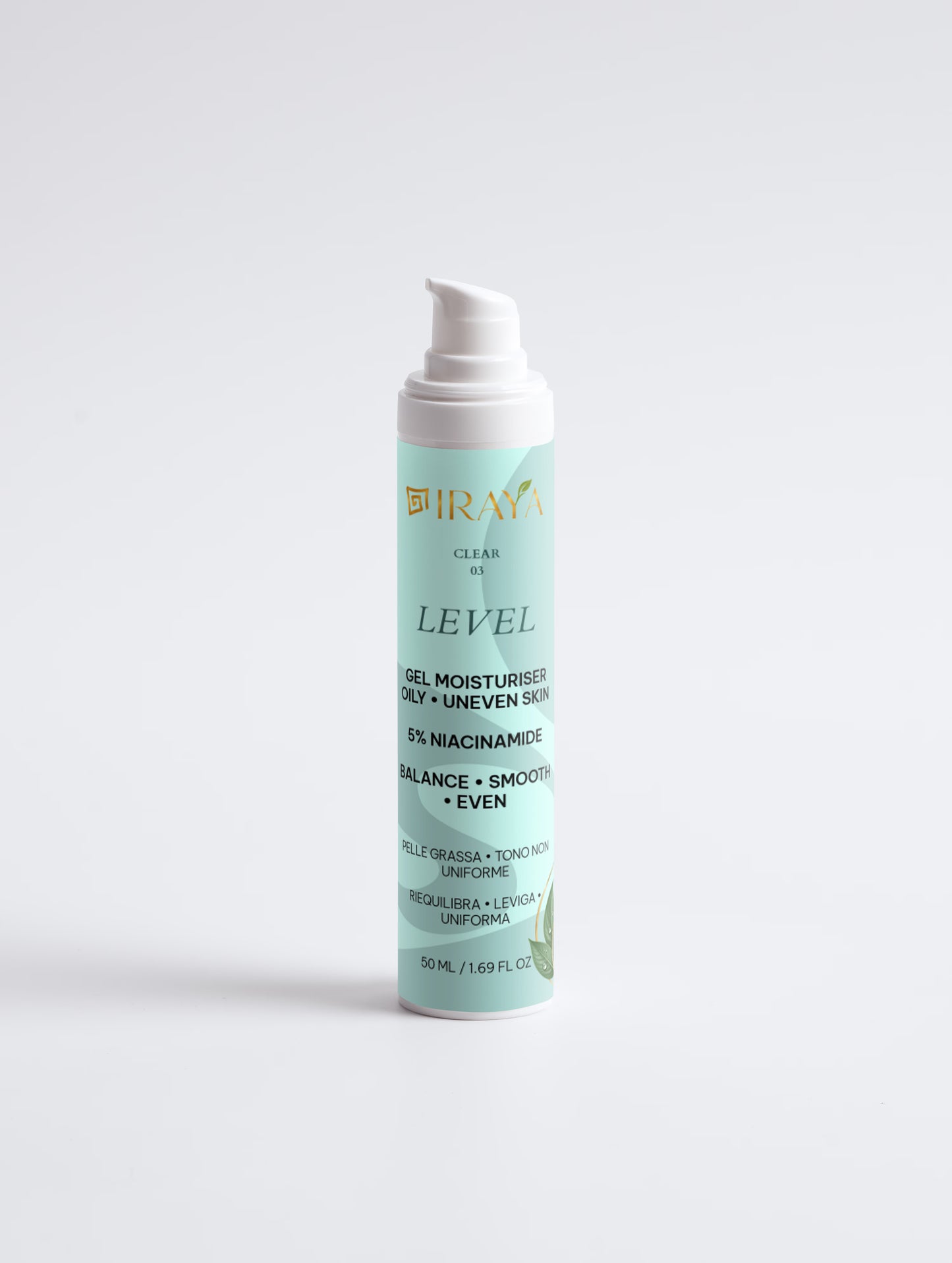 Niacinamide Gel Moisturiser/5% Niacinamide Gel Pelle Mista • Grassa • Tono Non Uniforme Combination • Oily • Uneven Skin 50ml