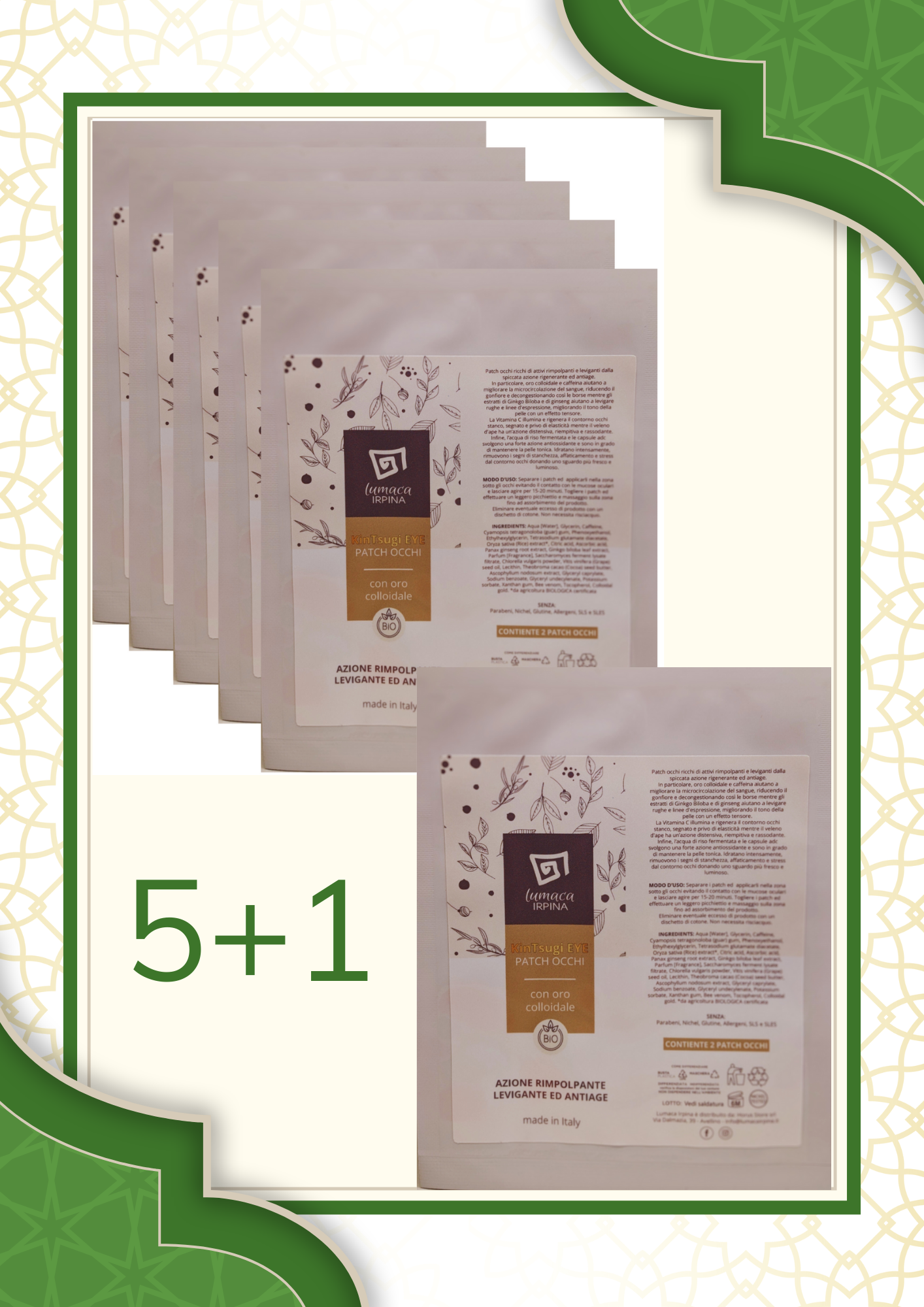 Patch Occhi KinTsugi Eye 5+1 confezioni da monodose