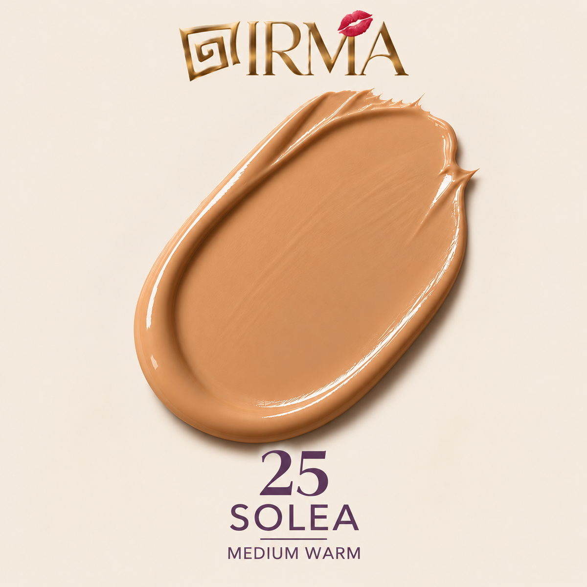 IRMA SOLEA 25 — Fondotinta 25 Medium Warm | SKINCARE + MAKE-UP | Tutti i Tipi di Pelle | 30 ml