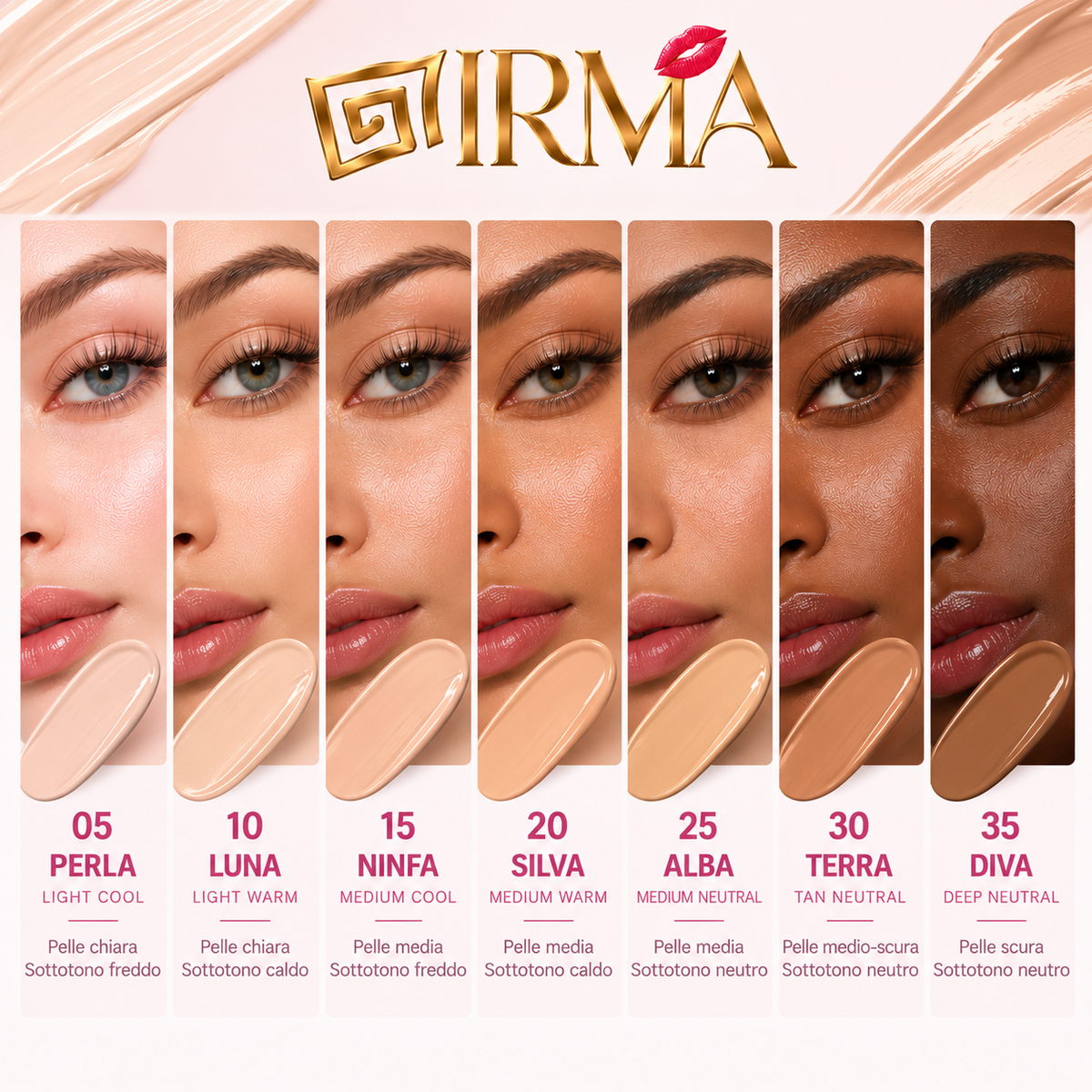 IRMA DIVA 35 — Correcting Concealer 35 Deep Neutral | SKINCARE + MAKE-UP | TUTTI I TIPI DI PELLE | 4 ml