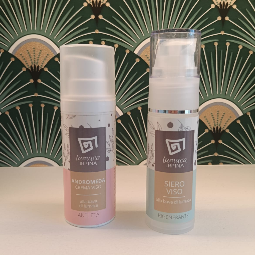 Kit Andromeda,La combinazione perfetta per attenuare macchie, rughe e rossori, Rosacea, ideale per pelle secca o mista.