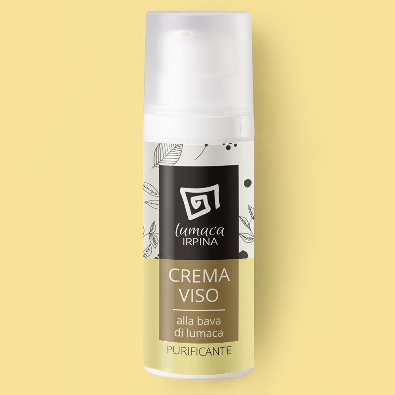 Crema Viso alla bava di lumaca  Purificante e illuminante  50ml   Rigenera, ripara, Purifica  Pelle liscia e assorbimento veloce. Ideale per Pelli Miste e Grasse