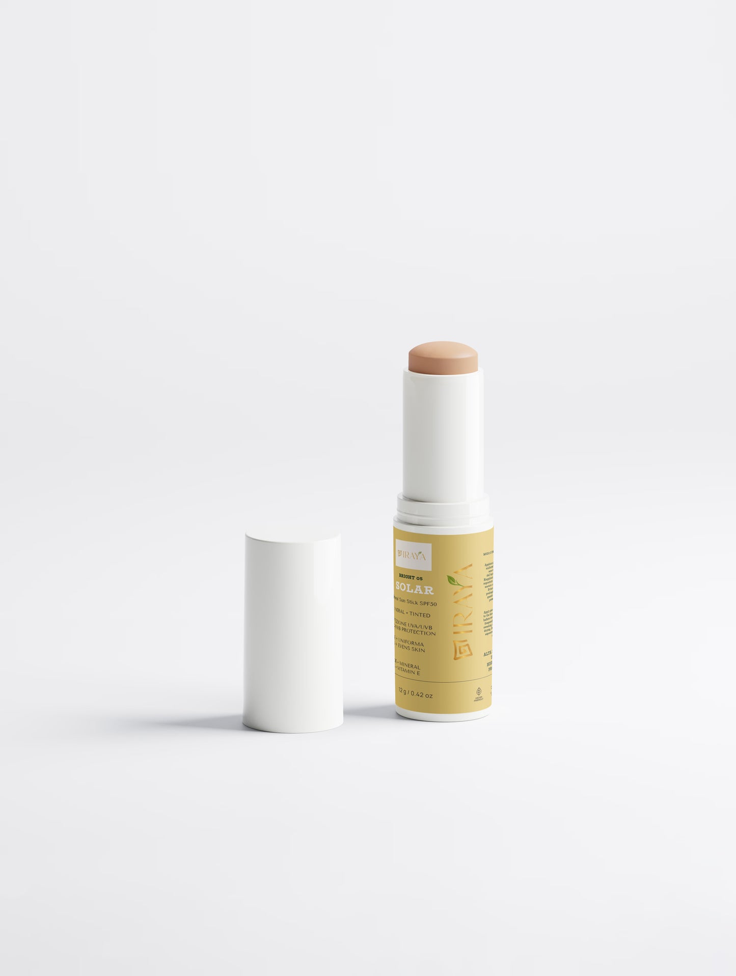 Tinted Mineral Sun Stick SPF50 Stick Solare Minerale Colorato SPF50 • 12 g SOLAR — BRIGHT 05