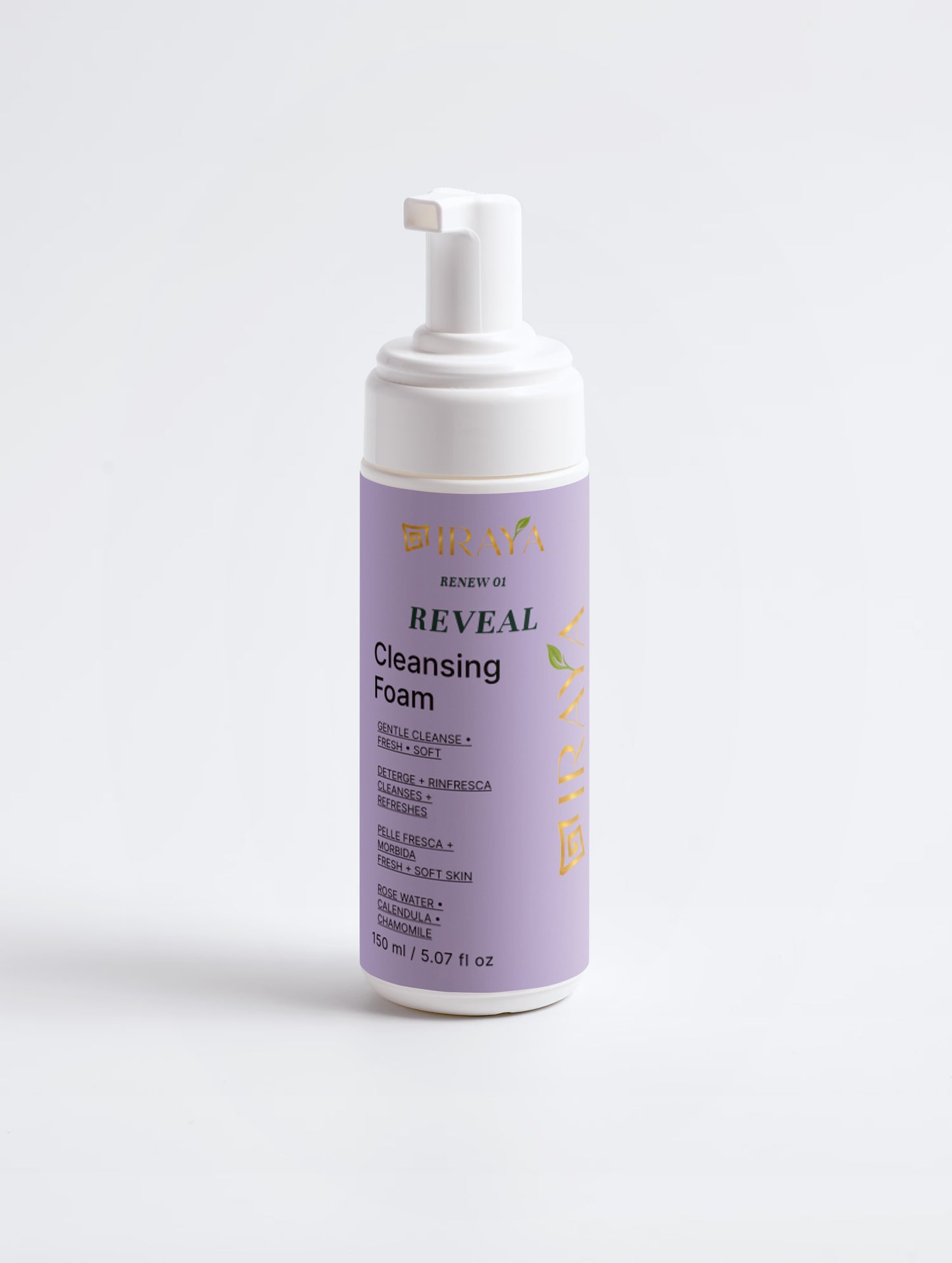 Gentle Cleansing Foam  Schiuma Detergente Delicata • 150 ml / 5.07 fl oz REVEAL — RENEW 01