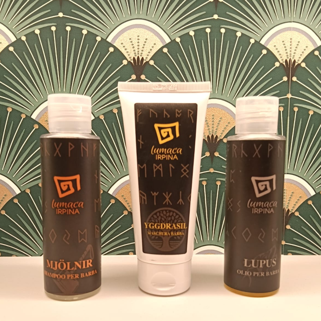 Kit Vikingo – Shampoo, Maschera & Olio Barba