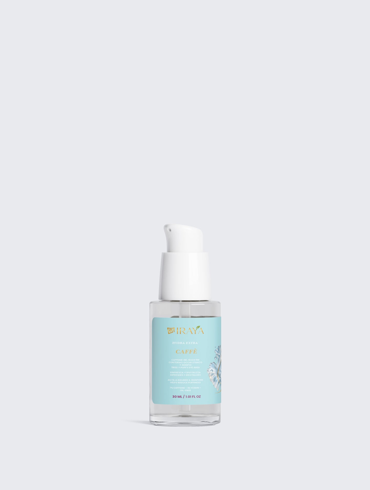 Eye Booster Gel • 1% Caffeine  Booster Gel Contorno Occhi alla Caffeina • 30 ml CAFFÈ — HYDRA EXTRA