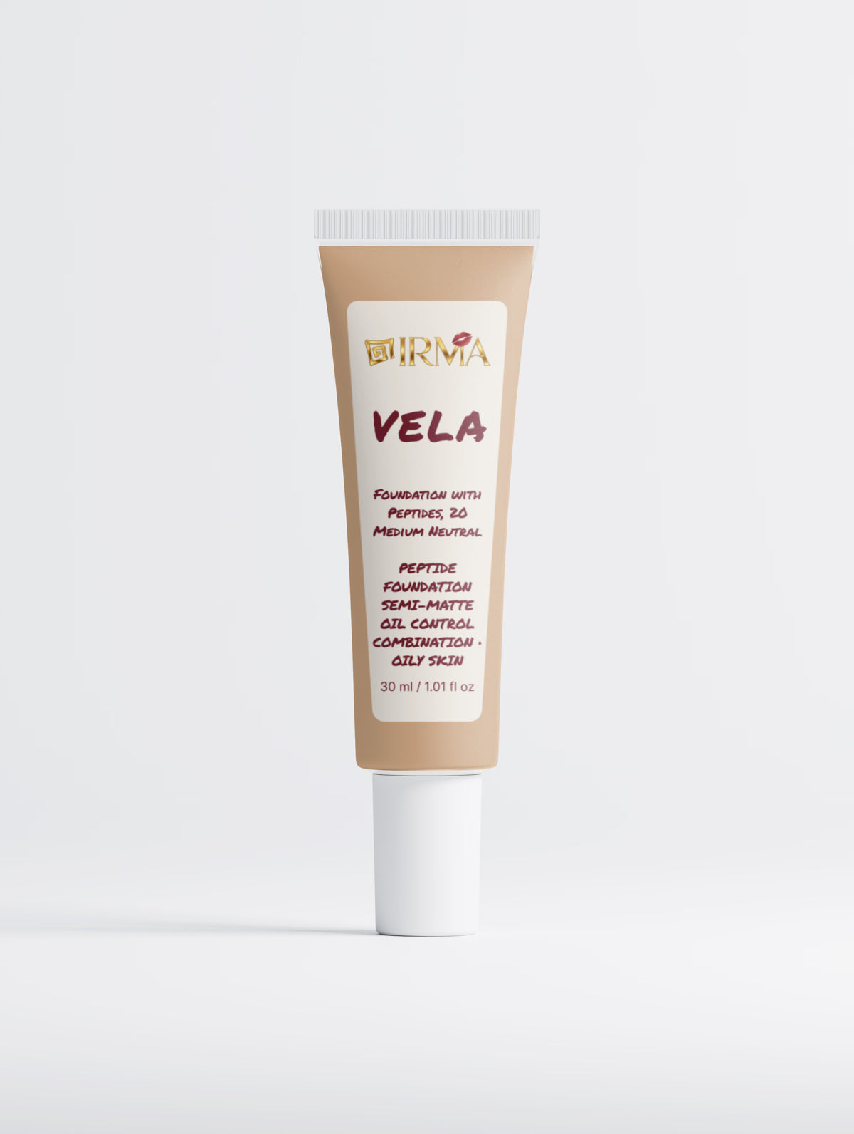 Peptide Semi-Matte 20 Medium Neutral Foundation SKINCARE + MAKE-UP | PELLE MISTA E GRASSA 30 ml 20 Medium Neutral VELA 01 — OIL CONTROL