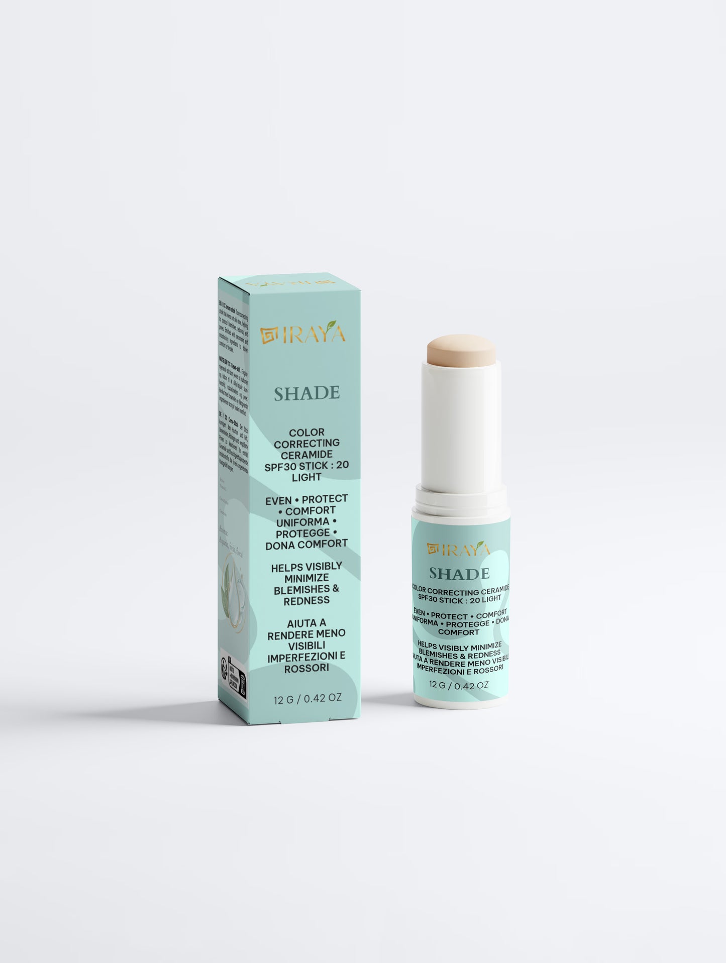 Color Correcting Ceramide SPF30 Stick : 20 LIGHT Carnagioni Chiare 12 g