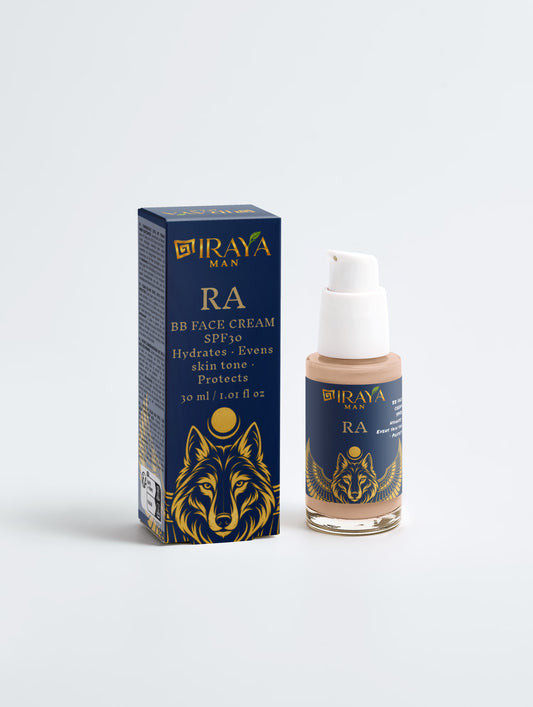 Crema Viso BB Cream Uomo SPF30 Uniformante e Idratante, 30 ml RA | IRAYA MAN