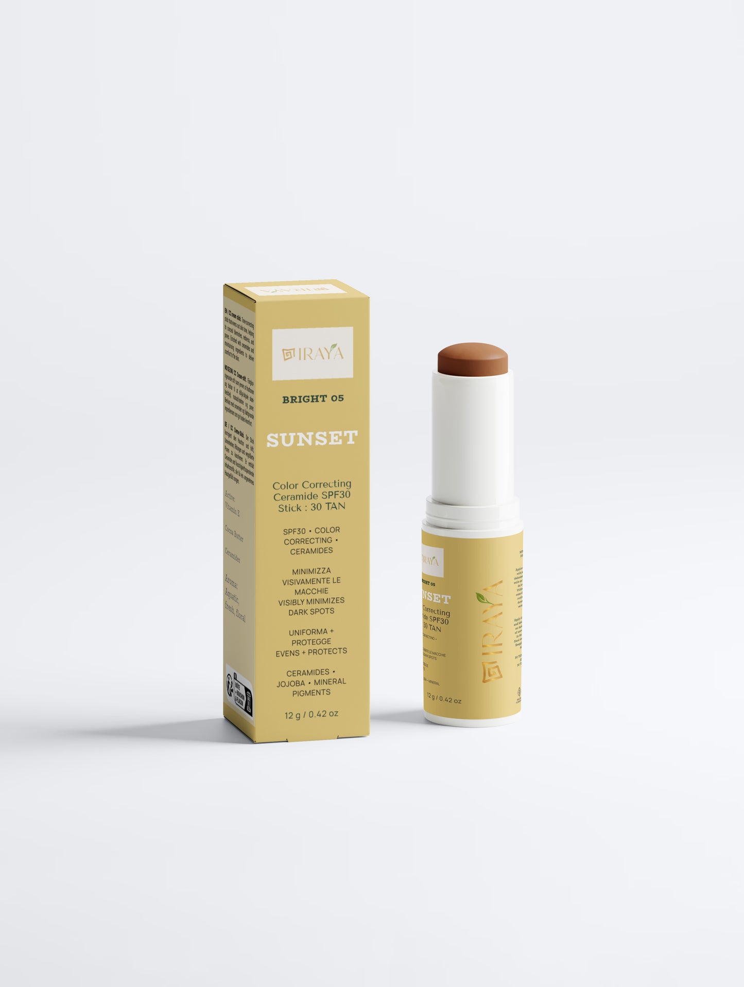 Color Correcting Ceramide SPF30 Stick : 30 TAN 12 g SUNSET — BRIGHT 05
