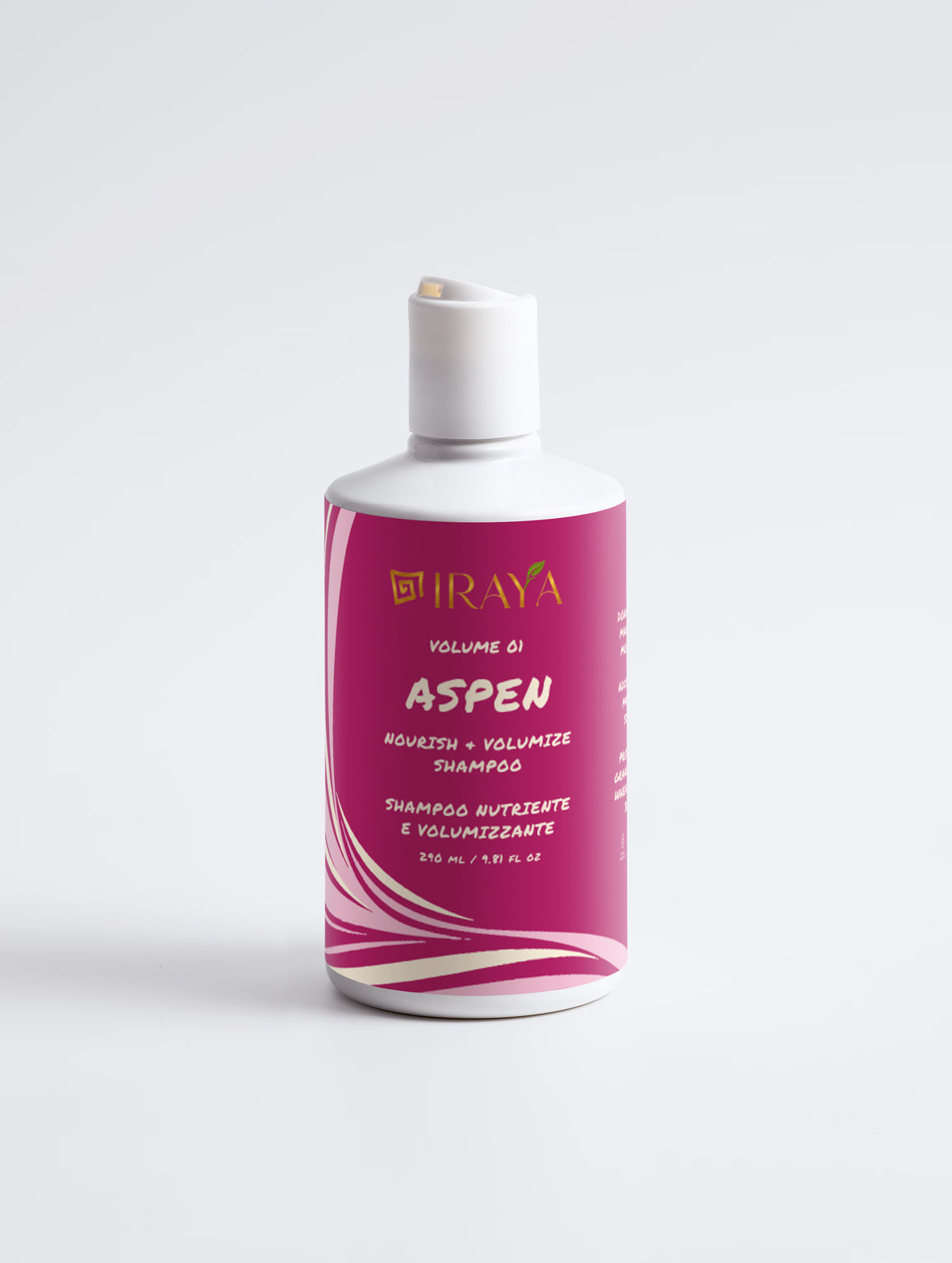 Shampoo volumizzante per capelli fini 290 ml — ASPEN | IRAYA VOLUME