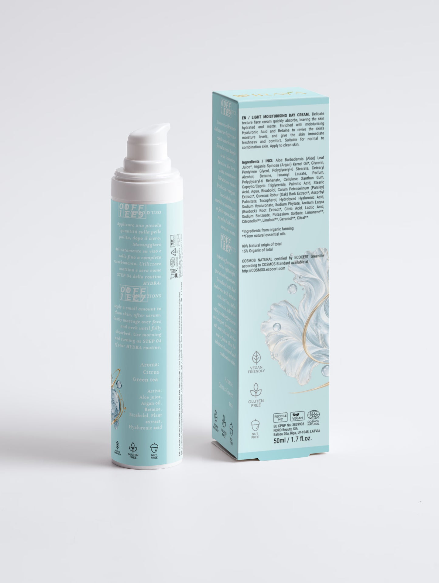 Light Hydrating Face Cream  Crema Viso Idratante Leggera • 50 ml SIP — HYDRA 04
