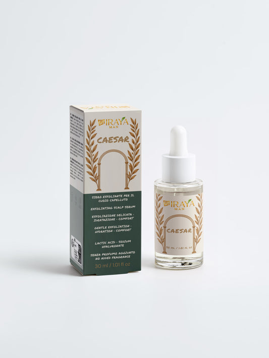 Siero Esfoliante Cuoio Capelluto Uomo per Accumuli e Secchezza — CAESAR | IRAYA MAN
