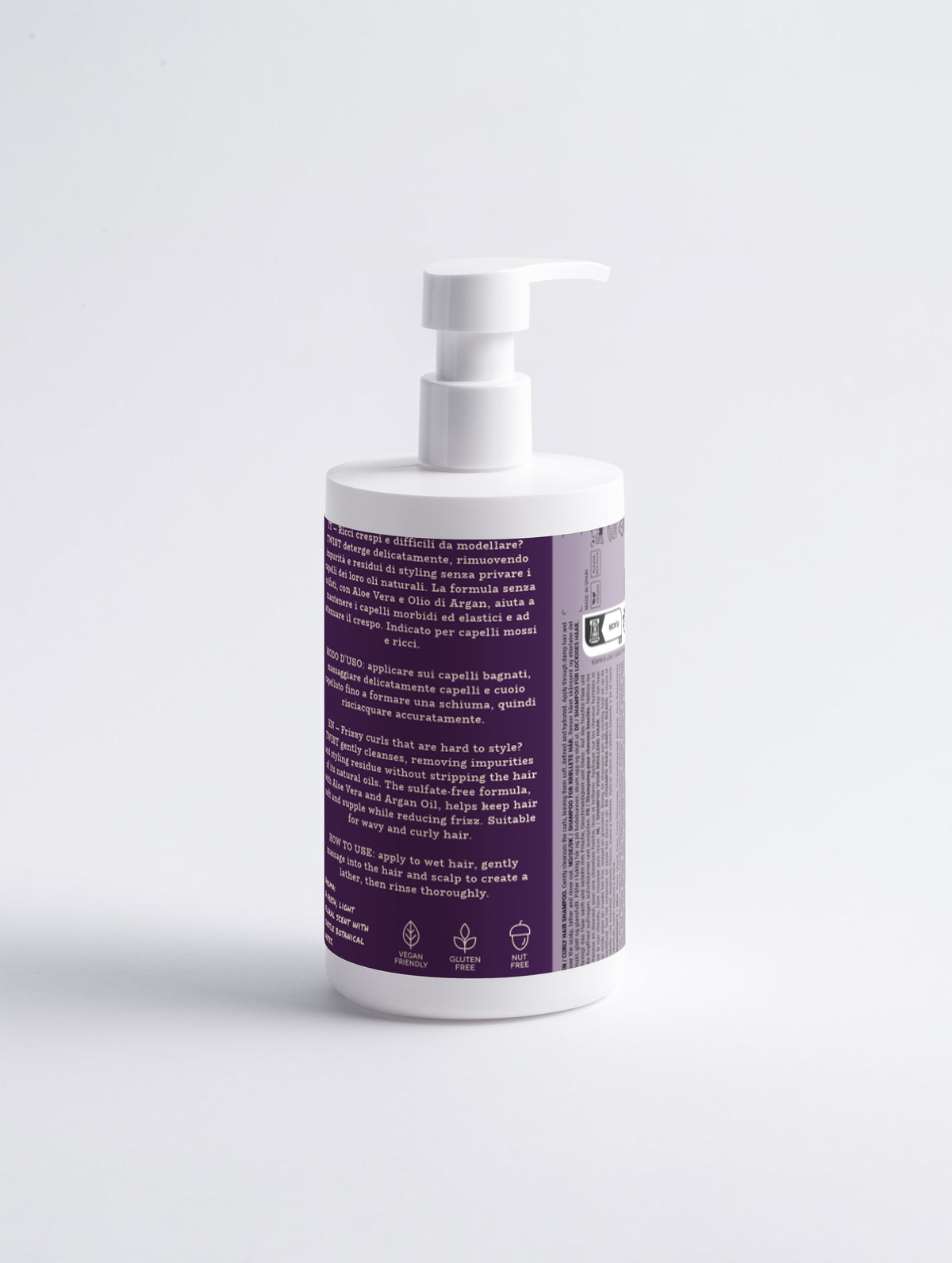 TWIST — CURL 01 Shampoo per capelli mossi e ricci • Maxi formato 390 ml