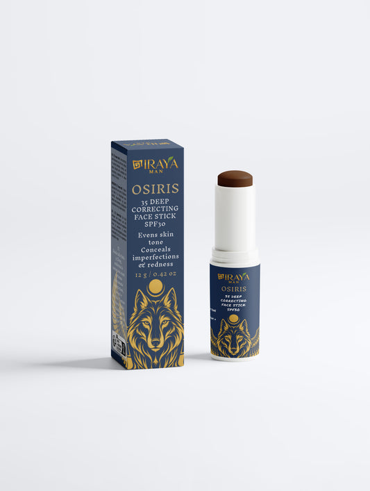 Stick Correttore Viso Uomo SPF30 per Imperfezioni, Rossori e Macchie, 35 Deep, 12 g OSIRIS | IRAYA MAN