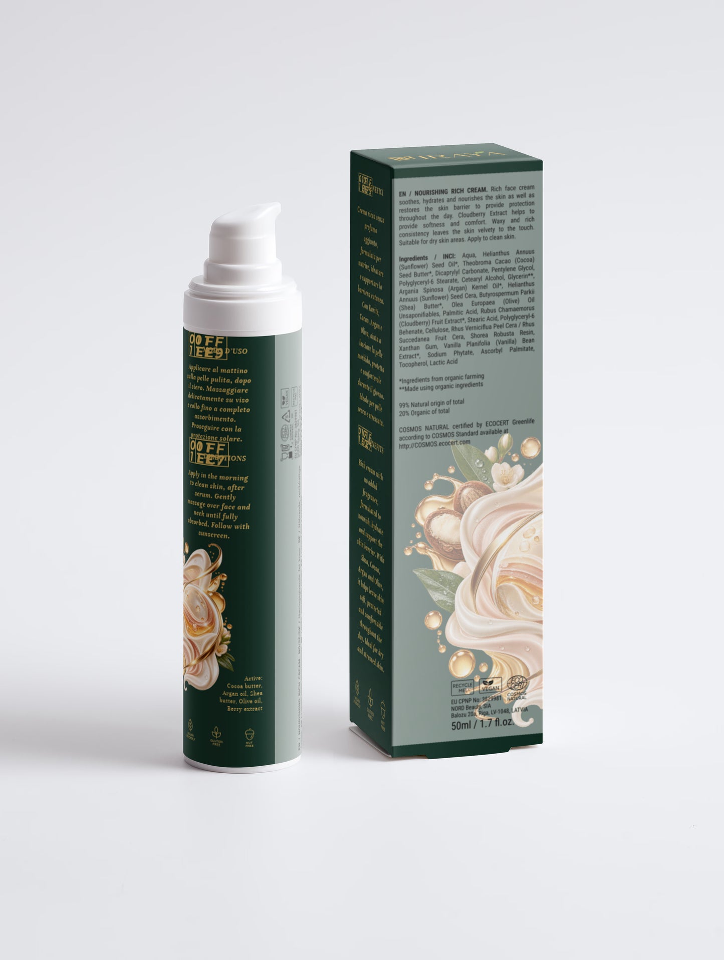 Nourishing Rich Cream, Fragrance Free Crema Viso Ricca Nutriente • 50 ml ARMOR — BARRIER
