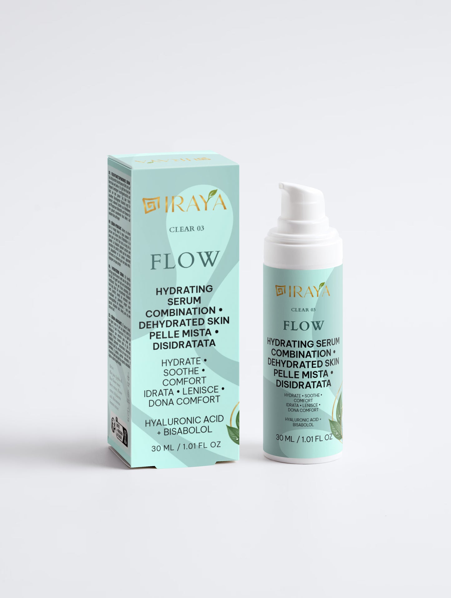 Hydrating Serum Pelle Mista • Disidratata Combination • Dehydrated Skin 30ml