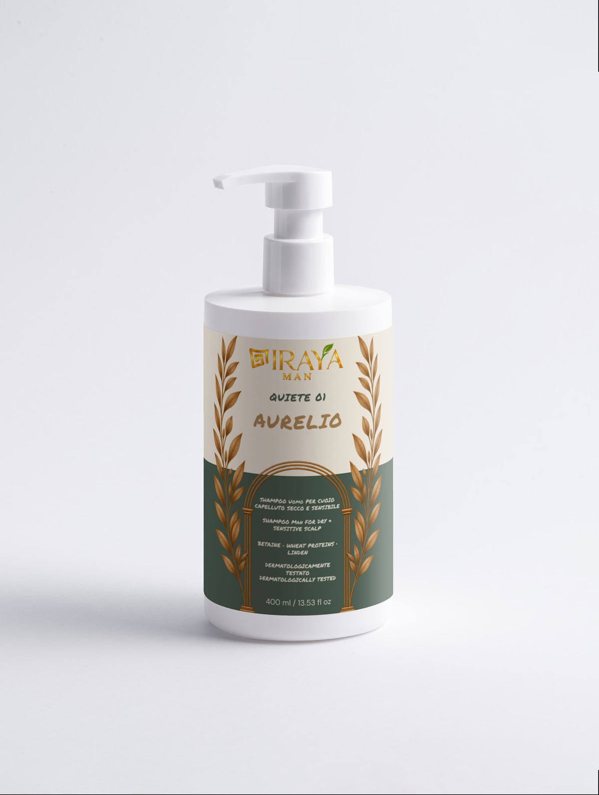Shampoo Uomo per Cute Secca e Sensibile — QUIETE 01  AURELIO | IRAYA MAN