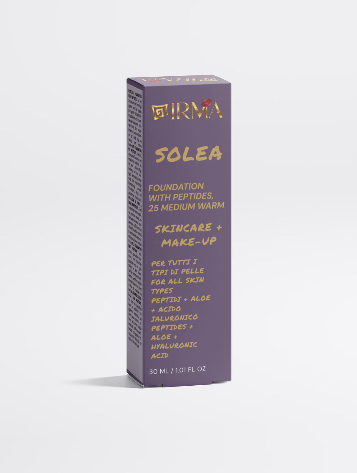 IRMA SOLEA 25 — Fondotinta 25 Medium Warm | SKINCARE + MAKE-UP | Tutti i Tipi di Pelle | 30 ml