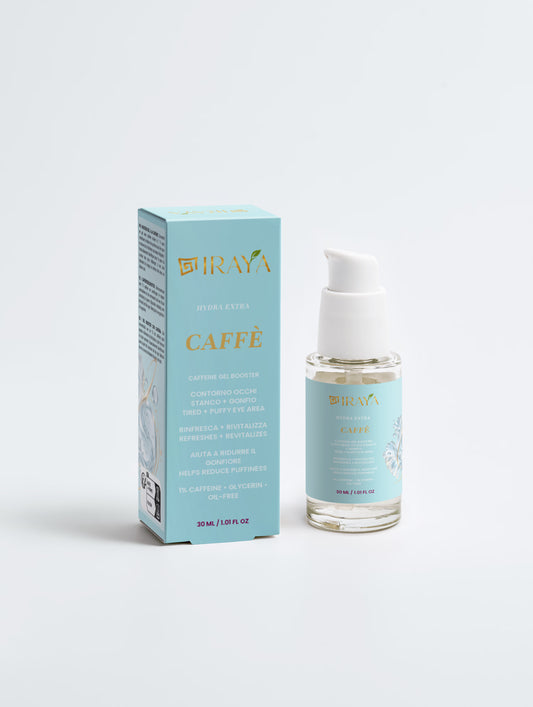 Eye Booster Gel • 1% Caffeine  Booster Gel Contorno Occhi alla Caffeina • 30 ml CAFFÈ — HYDRA EXTRA