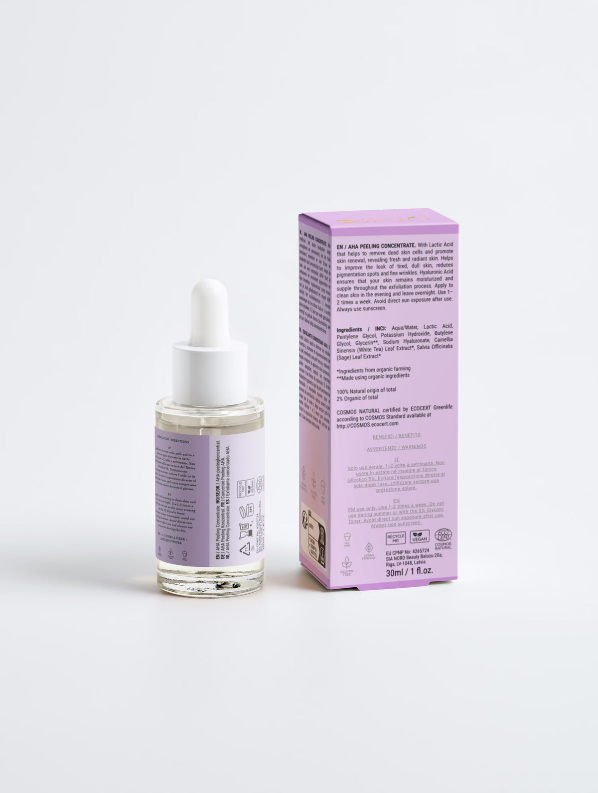 AHA Peeling Concentrate Trattamento Esfoliante Intensivo • 30 ml / 1.01 fl oz REVIVE — RENEW 03