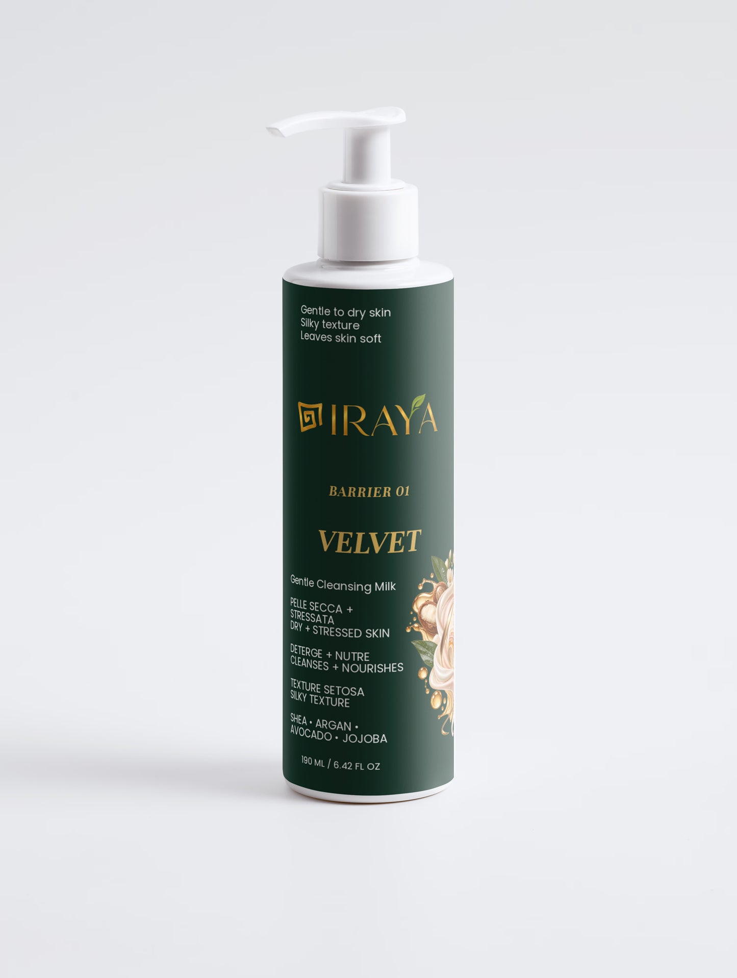 Gentle Cleansing Milk Latte Detergente Delicato • 190 ml VELVET — BARRIER 01