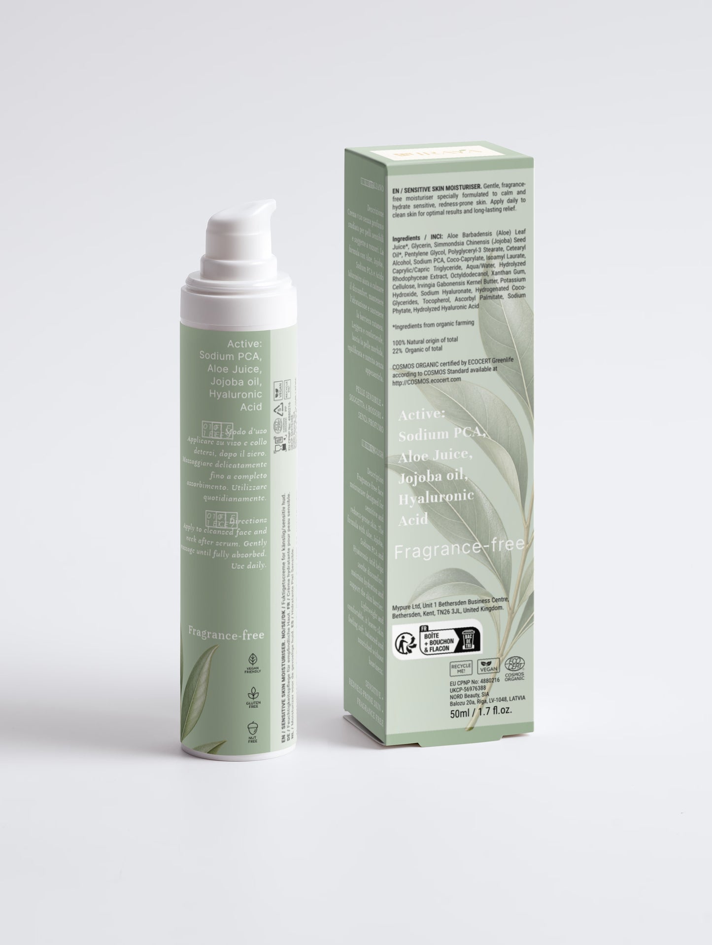 Sensitive Skin Moisturiser  Sensitive & Redness-Prone Skin • Fragrance Free 50ml