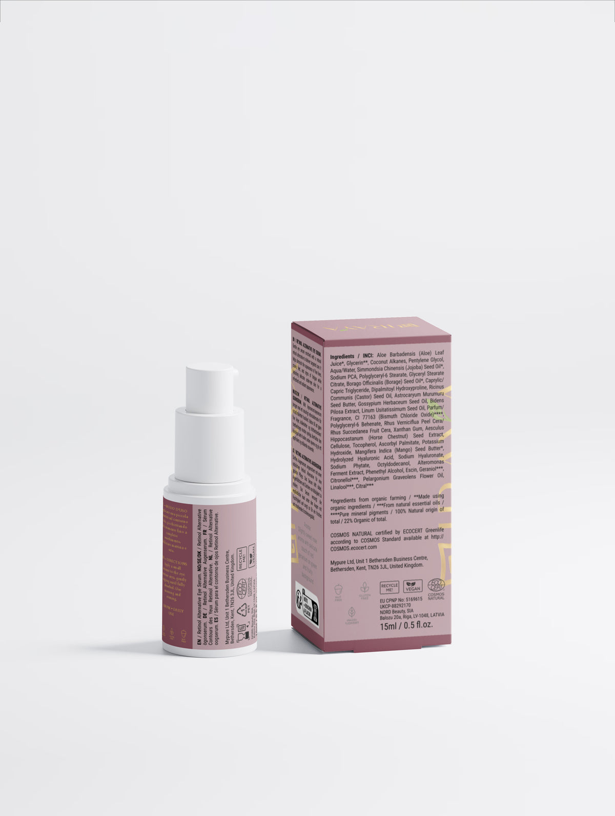 Retinol Alternative Eye Serum Siero Contorno Occhi Alternativo al Retinolo • 15 ml / 0.51 fl oz 2% Bidens Pilosa • Acido Ialuronico • Aloe  GAZE — AGE EYE