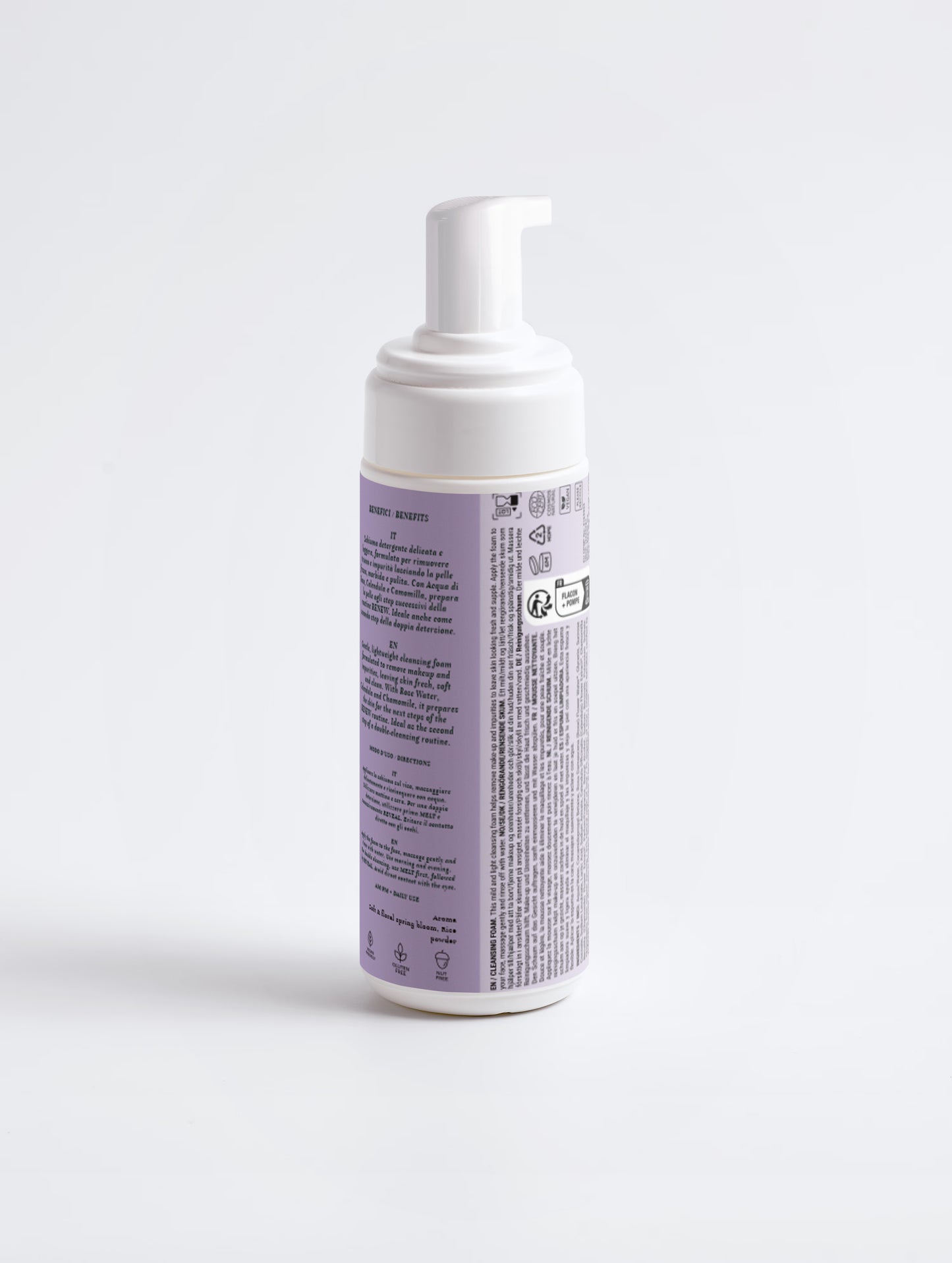 Gentle Cleansing Foam  Schiuma Detergente Delicata • 150 ml / 5.07 fl oz REVEAL — RENEW 01