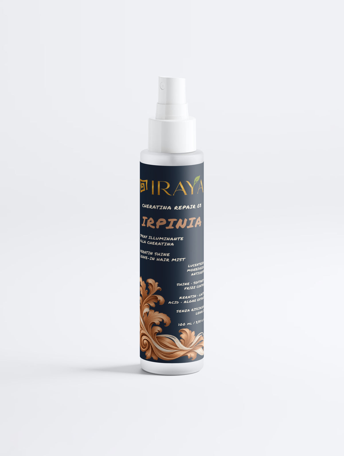 Cofanetto Regalo Capelli OSLO & IRPINIA | Shampoo Idratante 290 ml + Spray Cheratina 100 ml | IRAYA