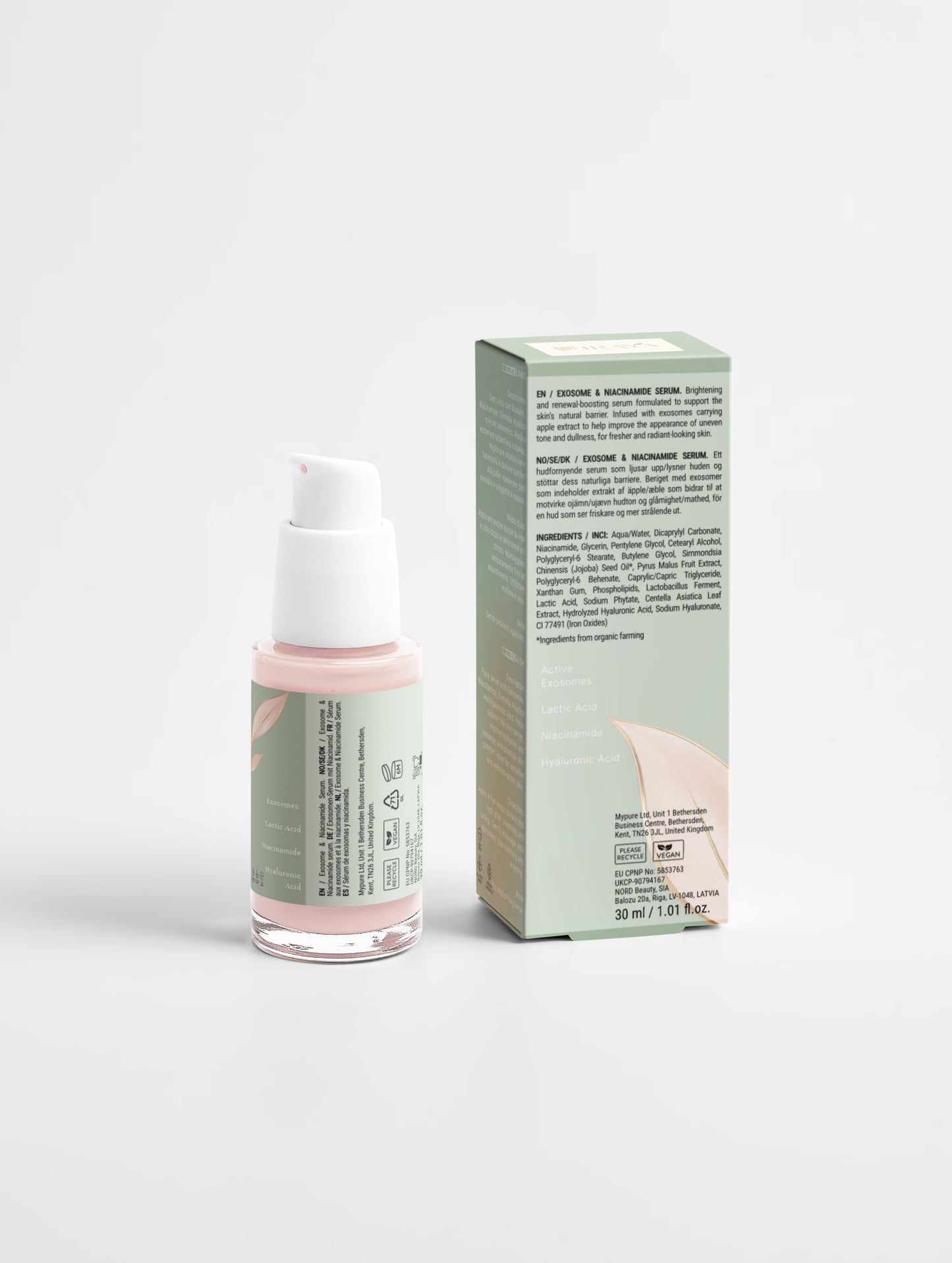 Exosome & Niacinamide Serum  Sensitive & Redness-Prone Skin • No Added Fragrance 30ml